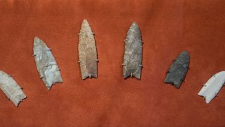 Clovis_spearpoints_-_Cleveland_Museum_of_Natural_History
