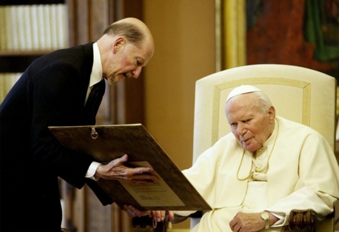 С папа Йоан-Павел II.