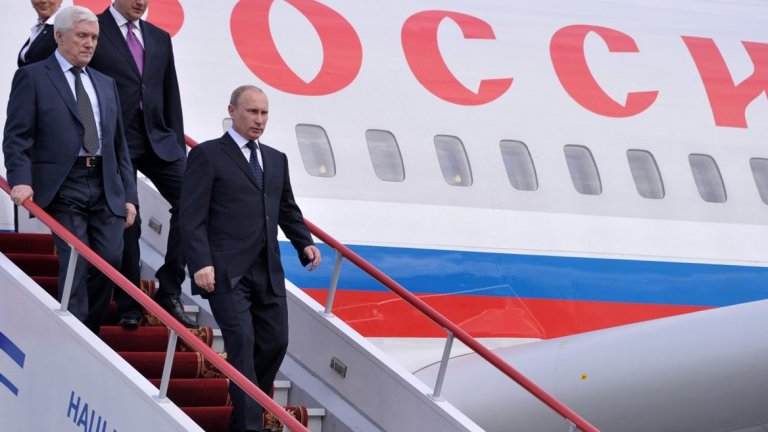 Това е летящият Кремъл. Президентският самолет на Путин.