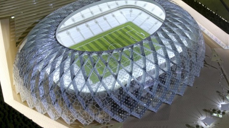 Така трябва да изглежда един от стадионите, който по първоначален проект трябваше да има и покрив с дистанционно управление, който да предпазва от жаркото катарско слънце