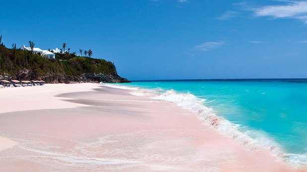 Розовият плаж на Бахамите