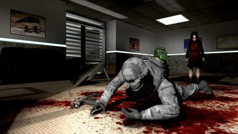 F.E.A.R.
Ако ще кръстите вашата игра F.E.A.R., добре ще бъде да оправдаете очакванията, които подобно заглавие поражда. За щастие, пуснатата през 2005 г. игра успява да го направи. Вашият герой  е изпратен да спре група войници със свръхестествени способности и на свой ред разполага с такива. Основният източник на страшните моменти във F.E.A.R. е момиче на име Алма, което има навикd да се появява изневиделица и за толкова кратко, че понякога дори не сте сигурни дали очите не започват да ви изневеряват. Ако филми като The Ring ни научиха, че малките момиченца могат да са невероятно злокобни, игри като F.E.A.R. само затвърждават убеждението, че трябва да стоим далеч от тях.