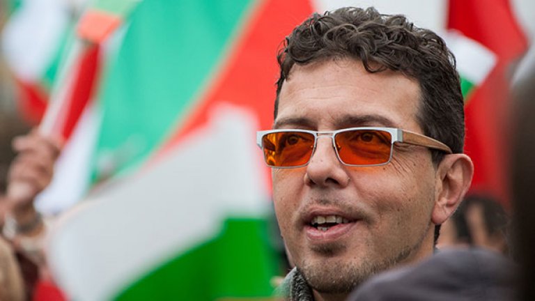 Музикантът Кристиян Коев, който беше деен участник във февруарските протести.