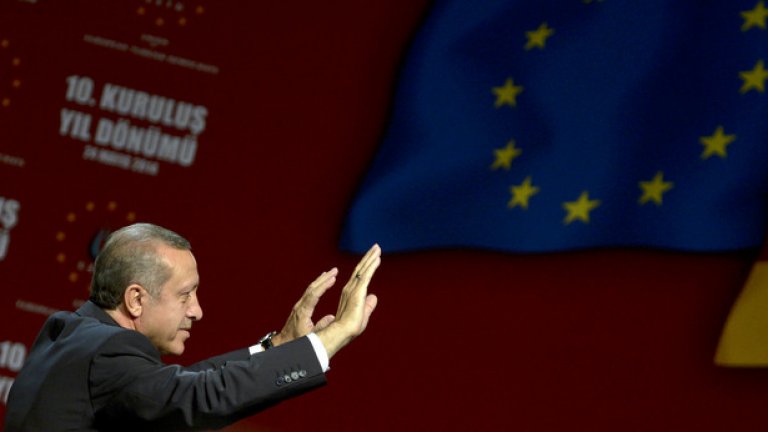 Ердоган обвини Европа, че бави кандидатурата на Анкара за членство в ЕС