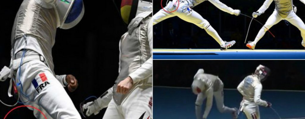 Навиците умират трудно
Някои хора наистина са пристрастени към телефоните си. Вземете Енцо Лефор, например. Френският фехтовач държеше телефон в задния джоб на екипа си по време на двубоя срещу германеца Петер Йопич на 1/16-финалите. Не стига, че го носеше, но и го изпусна по време на схватката. И за да станат нещата още по-лоши, Лефор загуби. Дано не е изпуснал някоя важна нотификация...