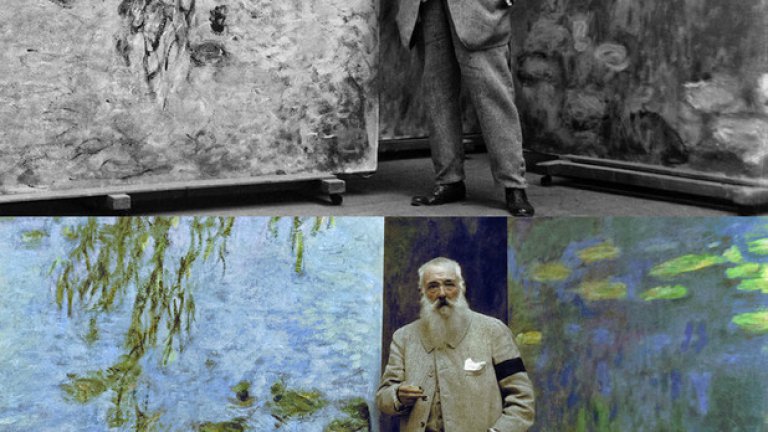 Клод Моне и неговите "Водни лилии" - около 1923 година