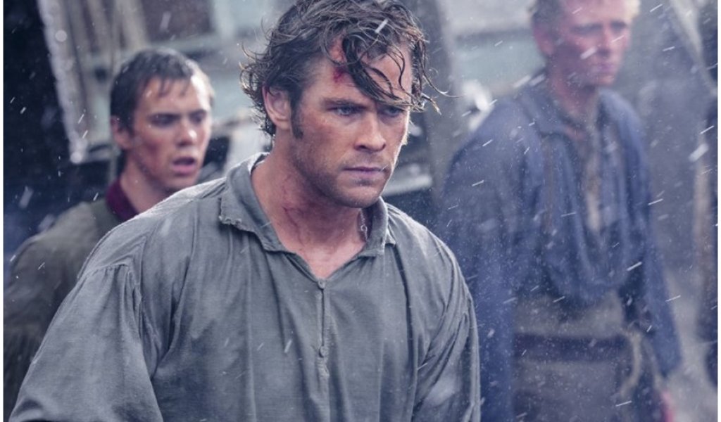 Кадър от най-новия филм с негово участие In the heart of the sea