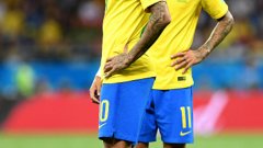 Неймар и Коутиньо се стараха, но не успяха да спасят Бразилия от неуспешния старт