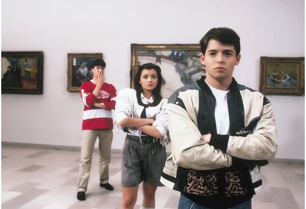 Почивният ден на Ферис Брюлър 
Годината е 1986-а, а Матю Бродерик е млад и зелен. След изпълнението си на млад, но изобретателен нехранимайко, който си взима почивен ден от училище и прави най-шантавите неща с гаджето си и най-добрия си приятел, Брод