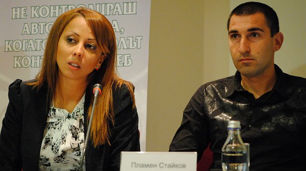 Лицата на кампанията Мануела Костадинова и Пламен Стайков