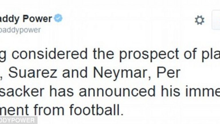 Мертезакер по-добре да прекрати кариерата си, отколкото да играе срещу Меси, Суарес и Неймар.