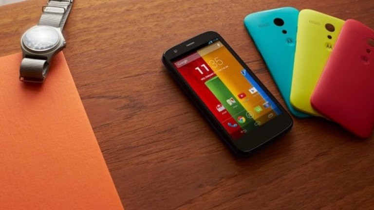 Motorola Moto G
Смартфонът с най-добра функционалност за парите си в момента е Motorola Moto G. Той съдържа всичко, което е важно за един добър смартфон: отличен дисплей, висока производителност и скорост, лесен софтуер и атрактивен дизайн.
Но ако желаете да използвате телефона си като портативен модем за компютъра, или за стрийминг на видео, вероятно са ви нужни LTE скорости.
В такъв случай, вижте останалите ни предложения (галерия).