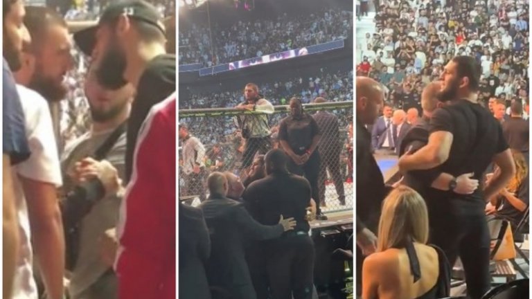 Скандал на UFC 280, след като Чимаев се сби с братовчеда на Хабиб (видео)