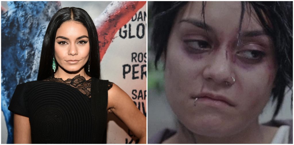 Ванеса Хъджинс в Gimme Shelter
Хъджинс е сред звездите на Disney, които сериозно се постараха да избягат от персоната на тийн принцеса, създадена им от компанията. Но вместо скандали с алкохол, наркотици и секс, актрисата пожертва външния си вид с роля, която максимално я отдалечава от красавицата в училищни мюзикъли. Става въпрос за драмата Gimme Shelter, в която Ванеса играе бременна и бездомна тийнейджърка, непомирисвала баня от седмици.