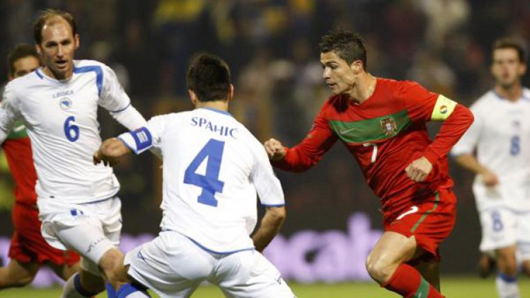 Роналдо не можа да блесне в Зеница, като обвини терена за слабата си игра