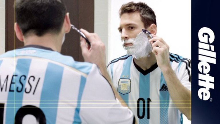Въпреки не особено мъжкарския си вид, за Gillette името на Лео Меси е достатъчно за да го направи рекламно лице на марката