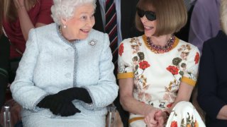 The Queen Presents The Inaugural Queen Elizabeth II Award For British Design At London Fashion Week