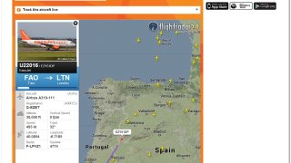 easyJet's live Flight Tracker tool in partnership with Flightradar24