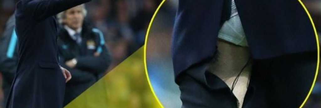 5. Зинедин Зидан се нуждае от нов шивач
Този път Роналдо не отбеляза хеттрик, но Зидан отново бе предаден от облеклото си. Ако си мислите, че просто е суеверен и е облякъл същите панталони от мача с Волфсбург, бъркате. Този път скъсан бе десният крачол. За реванша със Сити Зизу не само ще трябва да си търси нов костюм, но и направо да смени шивача.