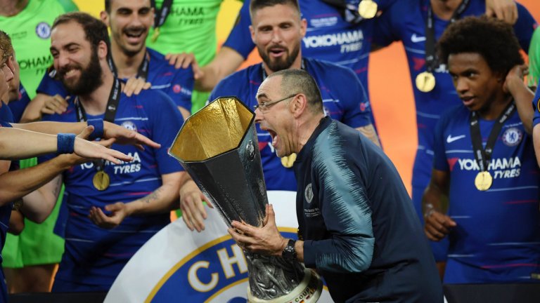Лига Европа е първият трофей в кариерата на Маурицио Сари