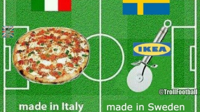 Италия - Швеция в една снимка