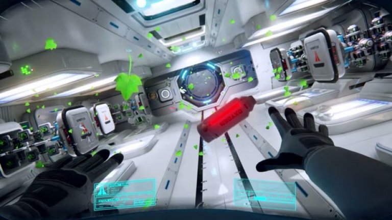 Adr1ft
Ако космосът ви допада като среда, но предпочитате нещо по-самостоятелно, а не играта онлайн, Adr1ft е заглавие, което не трябва да пропускате. Играта ви поставя в ролята на самотен оцелял на полуразрушена космическа станция, а изгледът от първо лице във VR е идеалният начин да преживеете това приключение напълно сам, изолиран и раним. Изгасете светлините, сложете шлема на главата и увеличете звука - Adr1ft изглежда и звучи страхотно.