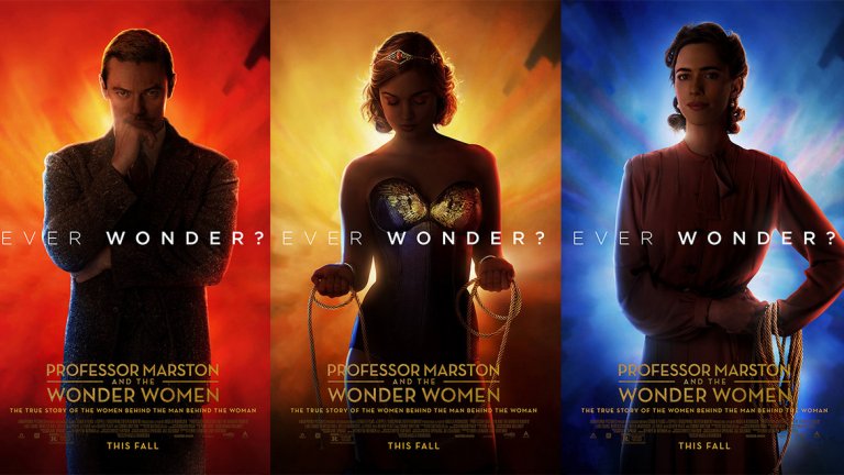 Professor Marston & The Wonder Women (13 октомври)
След като "Жената чудо" с Гал Гадот стана тотален хит и предизвика редица положителни коментари, идва ред и на историята зад комиксовата героиня. Но не толкова за самата Жена чудо, колкото за нейния създател - психологът професор Уилям Моултън Марстън и полигамната му връзка със съпругата му и негова студентка. Люк Еванс, Ребека Хол и Бела Хийткоут пресъздават сложните отношения в тази неконвенционална връзка.