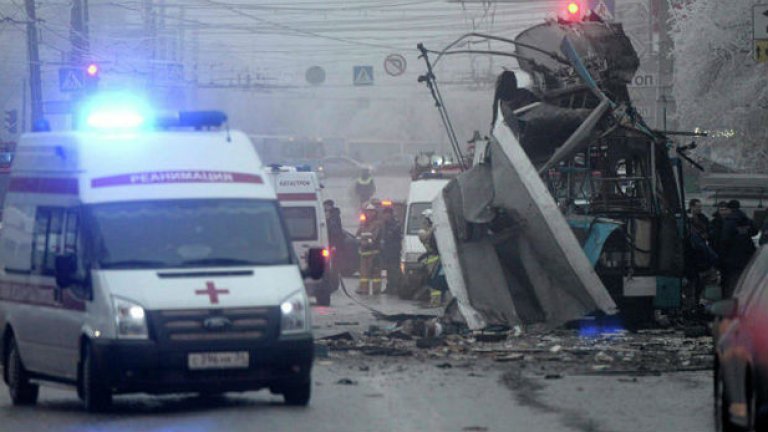 Нищо не е останало от взривения тролейбус