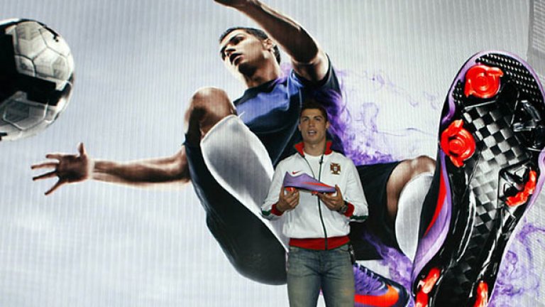 2010-а. На представянето на нов модел на Nike в Лондон.