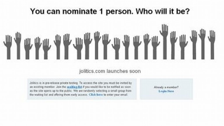 Jolitics - можете да номинирате 1 човек. Кой ще бъде това?