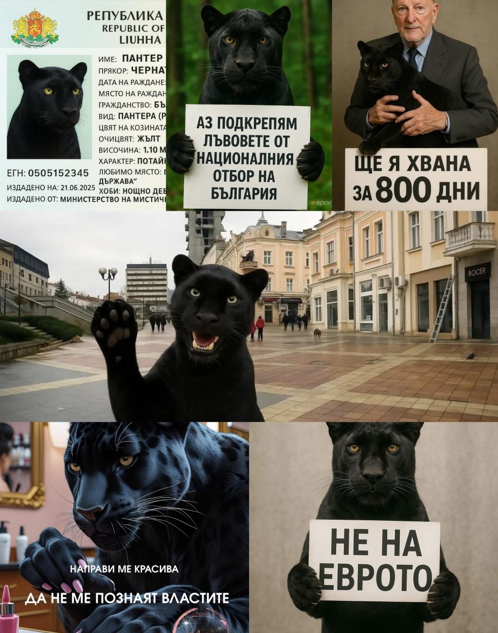 Голямата черна котка на нацията се превърна от шуменски феномен в национален герой и вдъхновител на десетки снимки