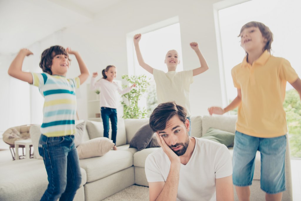 Родител и деца, баща и деца