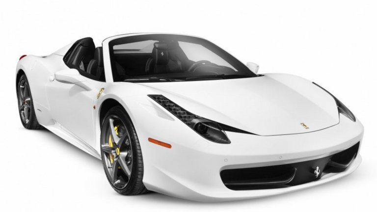 Той притежава 458 Spider за над четвърт милион евро.