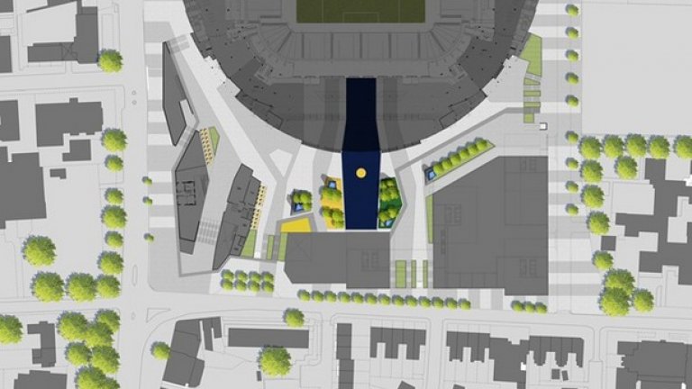 Предвиден е и по-лесен достъп за феновете до стадиона