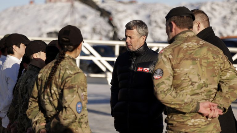 Датският крал Фредерик X на посещение в Гренландия през февруари