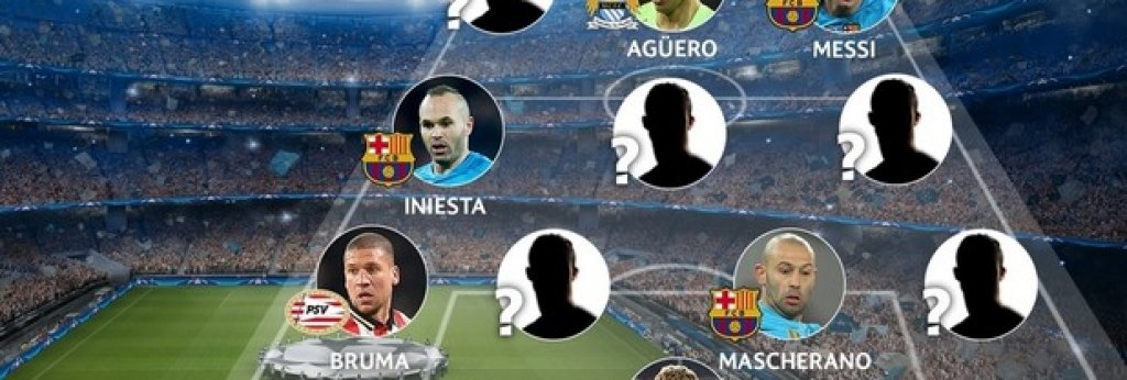 Ето ги и идеалните 11 на втората седмица от 1/8-финалите в Шампионската лига...