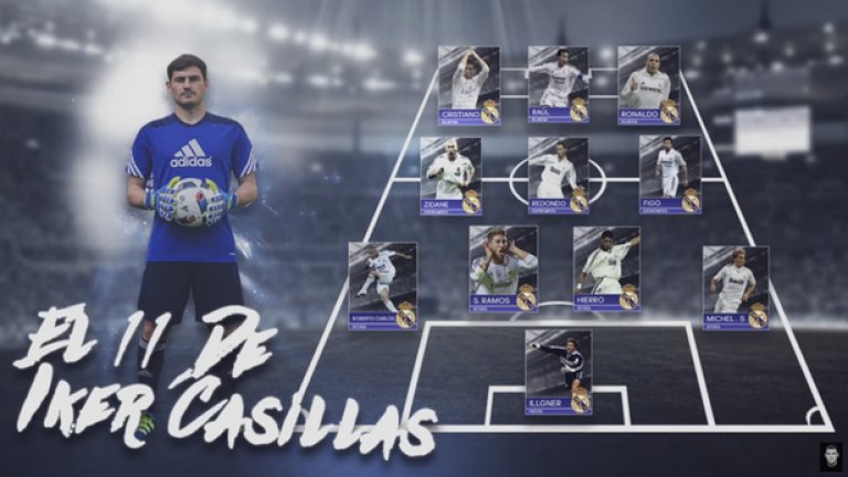 Идеалните 11 на Икер Касияс в схема 4-3-3