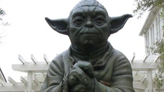 Yoda-Statue-At-Park