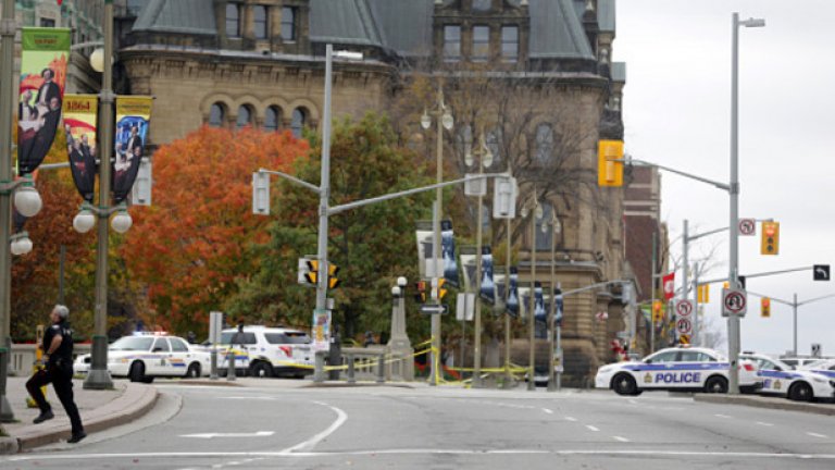 Стрелба в сградата на парламента на Канада