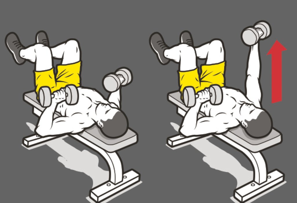 2. Свити колена, ръката се вдига над тялото. 8 повторения. Редувайте ръцете.