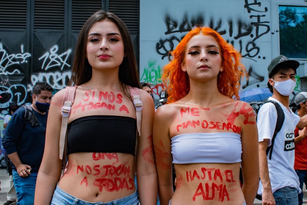 Anti-government protest in Medellin, Colombia