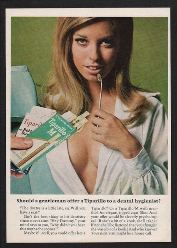 Трябва ли джентълмен да предлага Tiparillo на зъболекар?