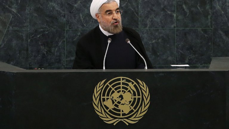 Иранският президент Хасан Рухани пред Генералната асамблея на ООН
