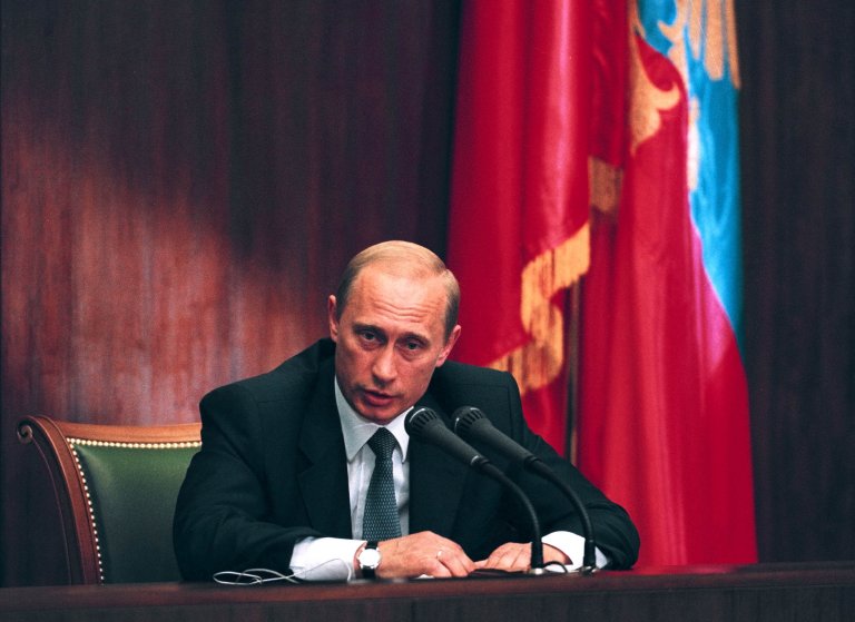 Путин в началото на първия си президентски мандат