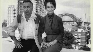 American ghost hunters Lorraine and Ed Warren.