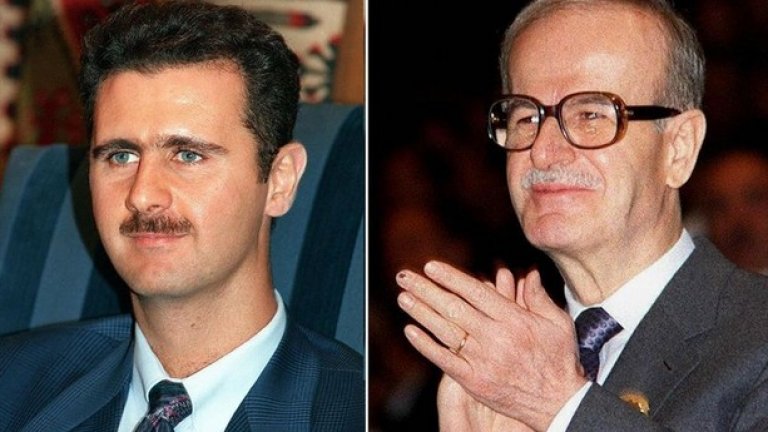 Баща и син Асад - управляващата династия в Сирия