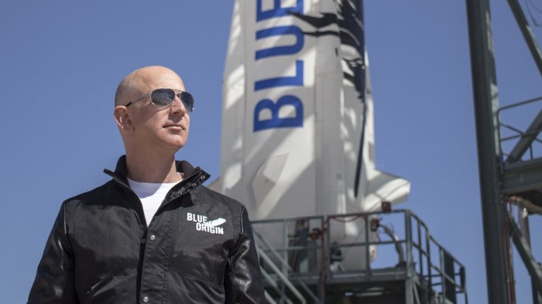 Технологичният гуру като пилот на ракетите Blue Origin