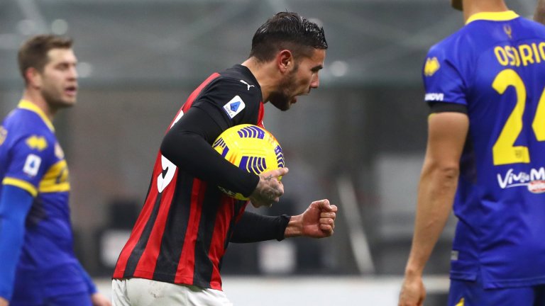 Два гола на бранител спасиха Милан от първа загуба