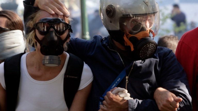 Как стачкуват гърците (фотогалерия)