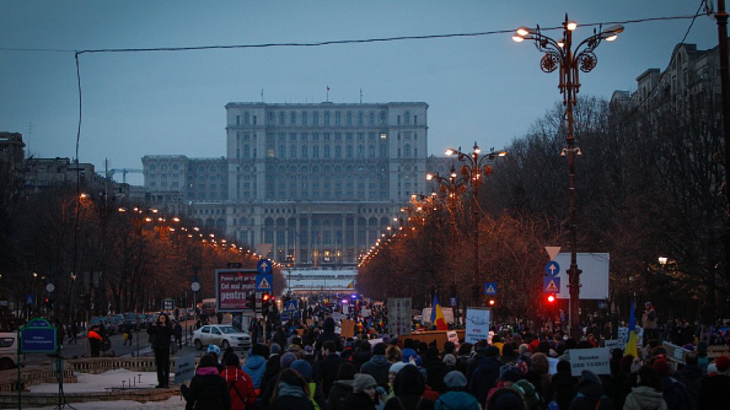 протести в румъния